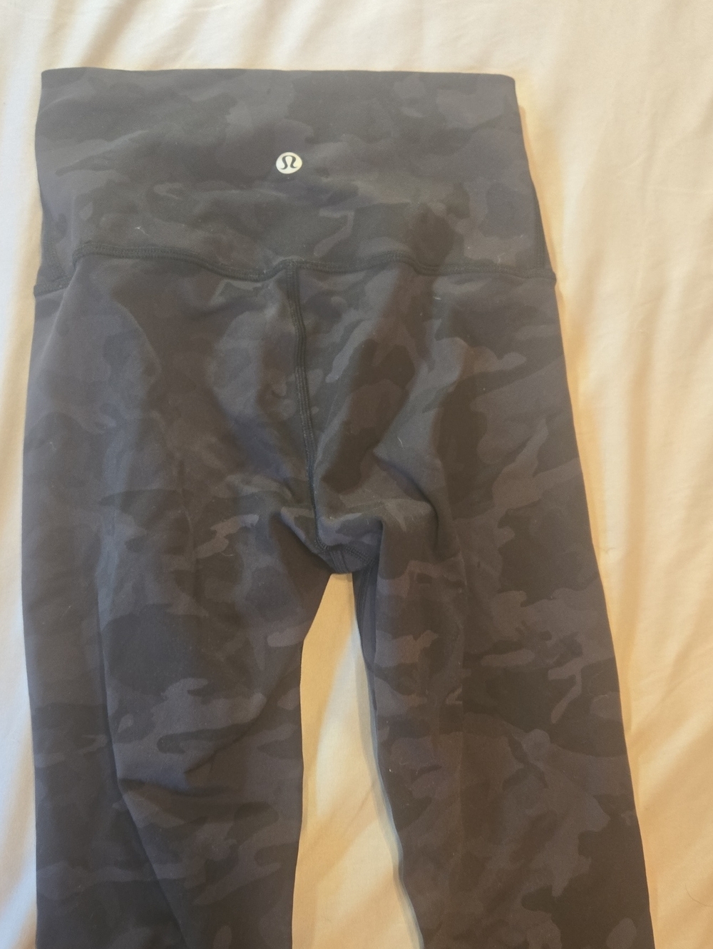 lululemon athletica Black Dark Grey Camo High-Rise Leggings